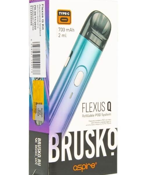Купить Brusko Flexus Q 700 mAh 2мл (Бирюзовый градиент)