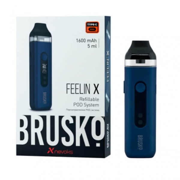 Купить Brusko Feelin X 1600 mAh 5мл (Синий)