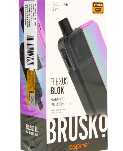 Купить Brusko Flexus Blok 1200 mAh 3мл (Розовый)