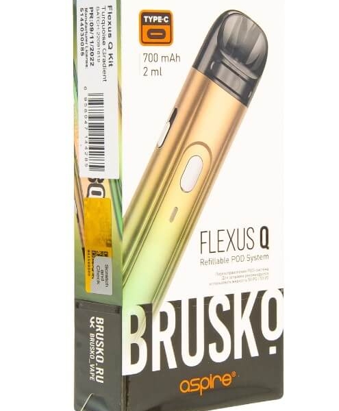 Купить Brusko Flexus Q 700 mAh 2мл (Аквамариновый градиент)