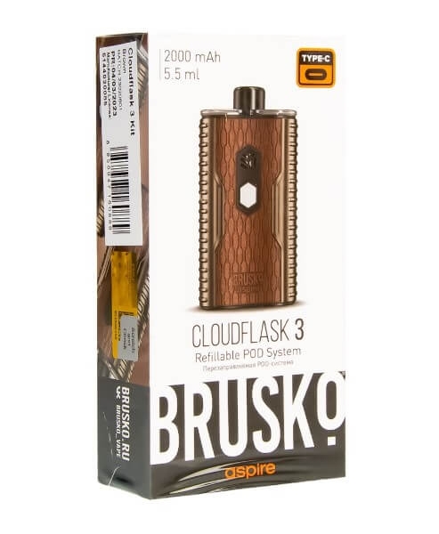 Купить Brusko Cloudflask 3 2000 mAh 5.5мл (Коричневый)